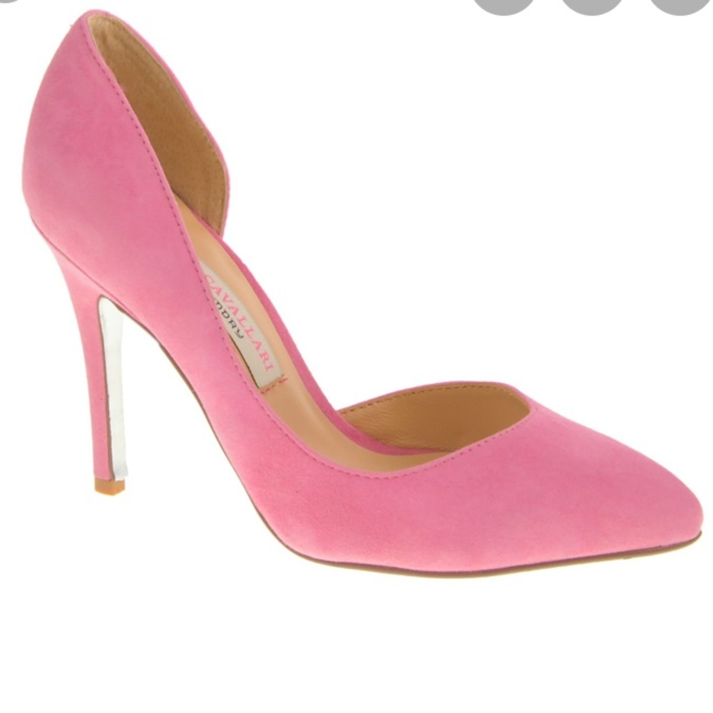 Kristin Cavallari Chinese Laundry pink suede pumps